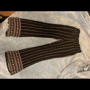 Boho style floral pants